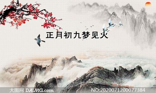 正月初九梦见火