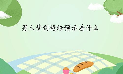 男人梦到蟾蜍预示着什么
