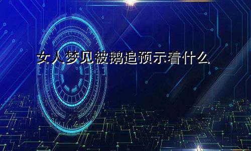 女人梦见被鹅追预示着什么