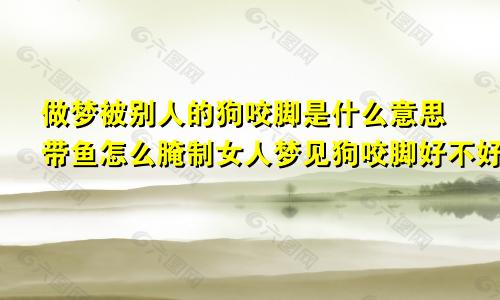 做梦被别人的狗咬脚是什么意思带鱼怎么腌制女人梦见狗咬脚好不好