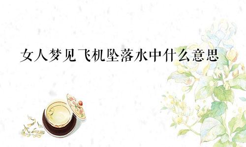 女人梦见飞机坠落水中什么意思