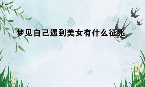 梦见自己遇到美女有什么征兆