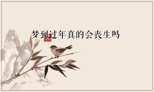 梦到过年真的会丧生吗