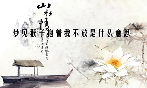 梦见猴子抱着我不放是什么意思