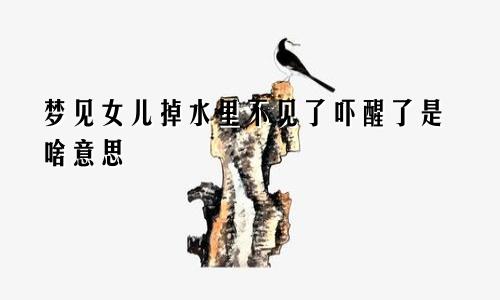 梦见女儿掉水里不见了吓醒了是啥意思