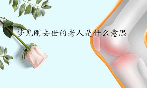 梦见刚去世的老人是什么意思