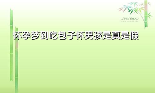 怀孕梦到吃包子怀男孩是真是假