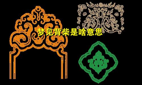 梦见背柴是啥意思