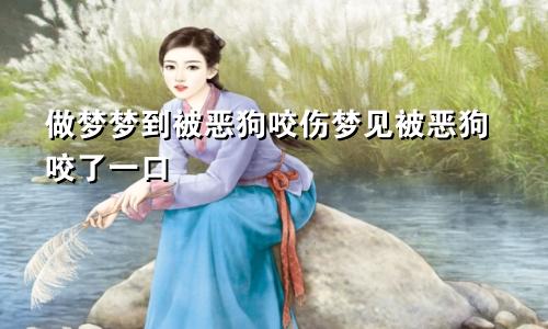 做梦梦到被恶狗咬伤梦见被恶狗咬了一口
