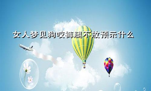 女人梦见狗咬裤腿不放预示什么