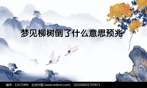 梦见柳树倒了什么意思预兆