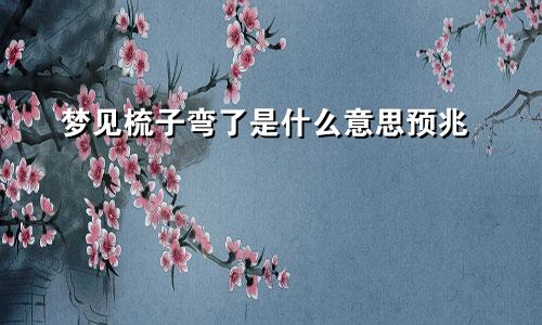 梦见梳子弯了是什么意思预兆