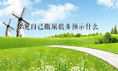 梦见自己撒尿很多预示什么