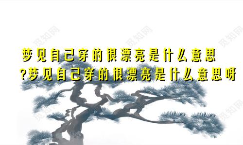 梦见自己穿的很漂亮是什么意思?梦见自己穿的很漂亮是什么意思呀