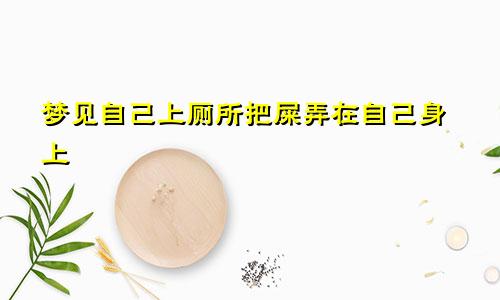 梦见自己上厕所把屎弄在自己身上