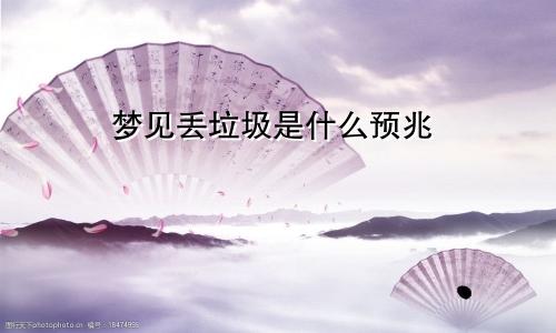 梦见丢垃圾是什么预兆