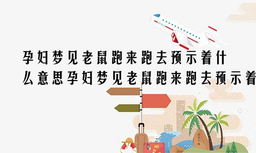 孕妇梦见老鼠跑来跑去预示着什么意思孕妇梦见老鼠跑来跑去预示着什么呢