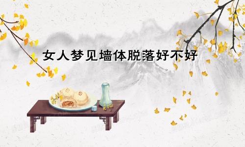 女人梦见墙体脱落好不好