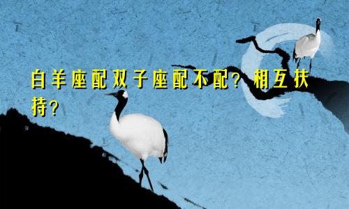 白羊座配双子座配不配?相互扶持?