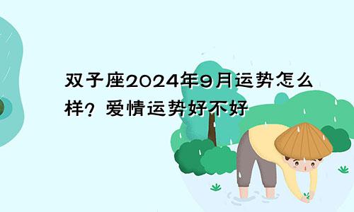 双子座2024年9月运势怎么样?爱情运势好不好