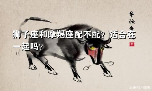 狮子座和摩羯座配不配?适合在一起吗?