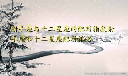 射手座与十二星座的配对指数射手座和十二星座配对排名