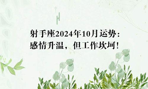 射手座2024年10月运势：感情升温，但工作坎坷！