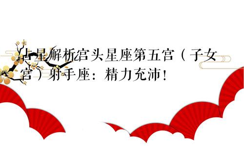 占星解析宫头星座第五宫（子女宫）射手座：精力充沛！