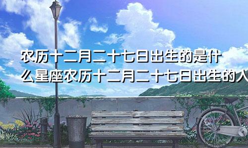 农历十二月二十七日出生的是什么星座农历十二月二十七日出生的人