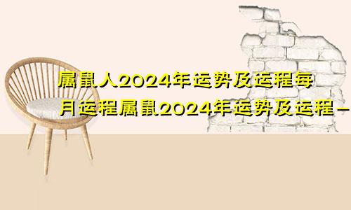 属鼠人2024年运势及运程每月运程属鼠2024年运势及运程-2024年属鼠人的全年每月运势