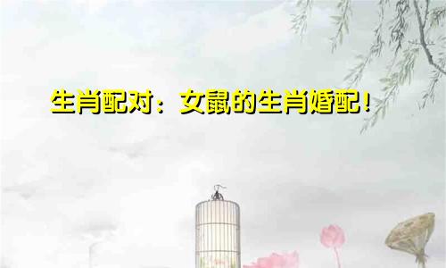 生肖配对：女鼠的生肖婚配！