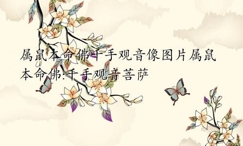 属鼠本命佛千手观音像图片属鼠本命佛:千手观音菩萨