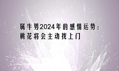 属牛男2024年的感情运势：桃花将会主动找上门