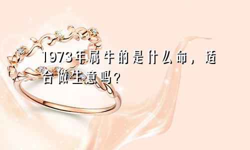 1973年属牛的是什么命，适合做生意吗？