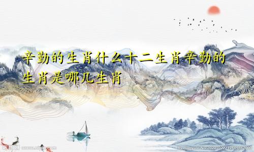 辛勤的生肖什么十二生肖辛勤的生肖是哪几生肖