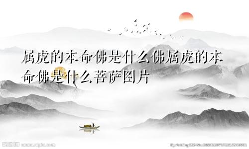 属虎的本命佛是什么佛属虎的本命佛是什么菩萨图片