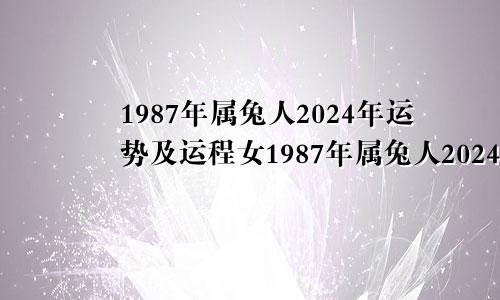 1987年属兔人2024年运势及运程女1987年属兔人2024年运势及运程每月运程