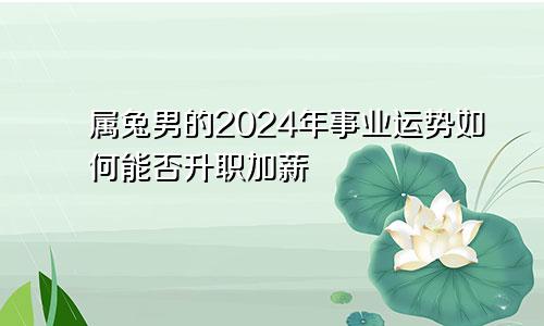 属兔男的2024年事业运势如何能否升职加薪