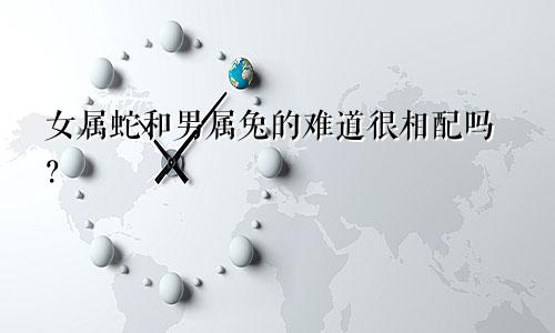 女属蛇和男属兔的难道很相配吗？