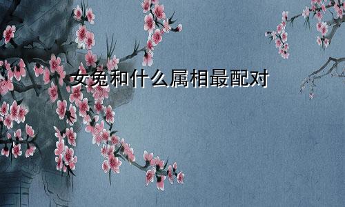 女兔和什么属相最配对