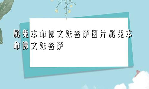 属兔本命佛文殊菩萨图片属兔本命佛文殊菩萨