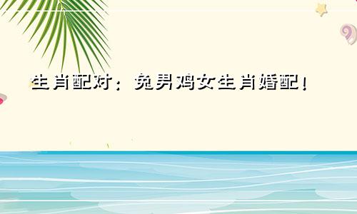 生肖配对：兔男鸡女生肖婚配！