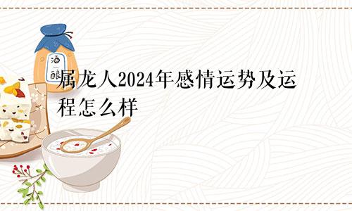 属龙人2024年感情运势及运程怎么样