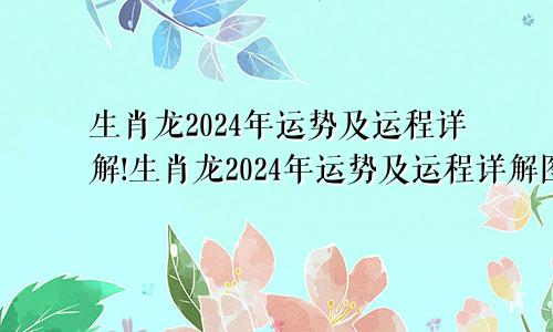 生肖龙2024年运势及运程详解!生肖龙2024年运势及运程详解图