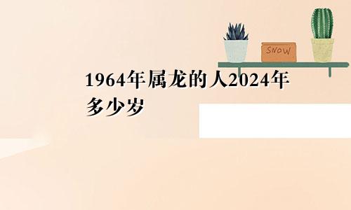 1964年属龙的人2024年多少岁