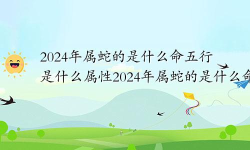 2024年属蛇的是什么命五行是什么属性2024年属蛇的是什么命,五行是什么命