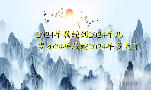 2024年属蛇到2024年几岁2024年属蛇2024年多大了