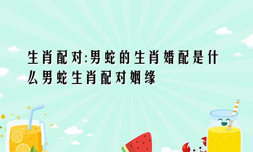 生肖配对:男蛇的生肖婚配是什么男蛇生肖配对姻缘