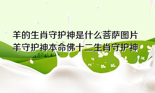 羊的生肖守护神是什么菩萨图片羊守护神本命佛十二生肖守护神