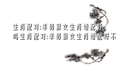 生肖配对:羊男猴女生肖婚配好吗生肖配对:羊男猴女生肖婚配好不好